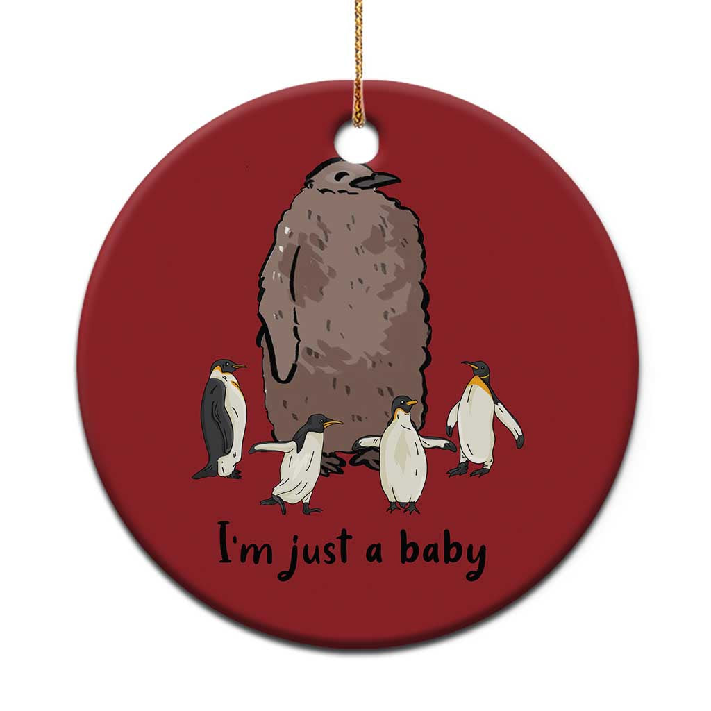 Funny Pesto The Penguin Christmas Ornament I'm Just A Baby Meme - Wonder Print Shop