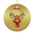 Funny Xmas Thanksgiving Christmas Ornament Merry Thanksmas Turkey Reindeer Antler Baubles - Wonder Print Shop