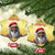 Merry Xmas Dreadlocks Black Santa Christmas Ornament - Wonder Print Shop