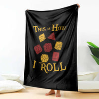 Funny RPG Tabletop Dice Throw Blanket This Is How I Roll Vintage D20