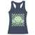 Funny Green Smile Face Eggs Bacon Breakfast St Patrick's Day Racerback Tank Top