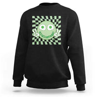 Funny Green Smile Face Eggs Bacon Breakfast St Patrick's Day Sweatshirt