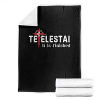 Tetelestai It Is Finished Throw Blanket Jesus Last Words Christian Easter