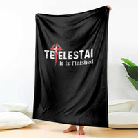 Tetelestai It Is Finished Throw Blanket Jesus Last Words Christian Easter