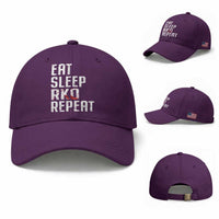 Eat Sleep RKO Repeat Baseball Cap Blood Stained