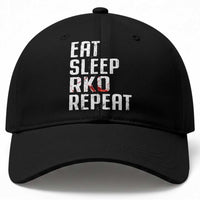 Eat Sleep RKO Repeat Baseball Cap Blood Stained