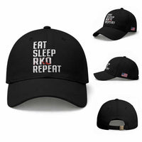 Eat Sleep RKO Repeat Baseball Cap Blood Stained
