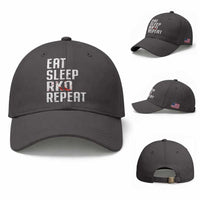 Eat Sleep RKO Repeat Baseball Cap Blood Stained