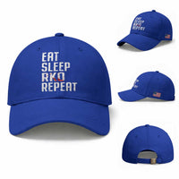Eat Sleep RKO Repeat Baseball Cap Blood Stained