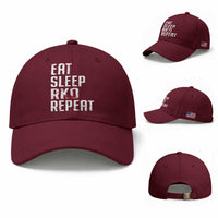 Eat Sleep RKO Repeat Baseball Cap Blood Stained