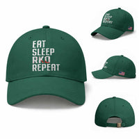 Eat Sleep RKO Repeat Baseball Cap Blood Stained