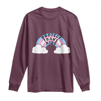 Funny Protect Trans Kids Long Sleeve Shirt LGBT Pride Rainbow