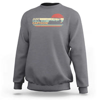 Funny Just Call Me Captoon Sweatshirt Pontoon Boat Captain