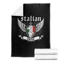 Italian Pride Throw Blanket Vintage Patriotic Italy Map - Wonder Print Shop
