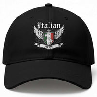 Italian Pride Baseball Cap Vintage Patriotic Italy Map