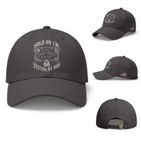 Hold On I Am Texting My Mom Gothic Halloween Baseball Cap Funny Talking board