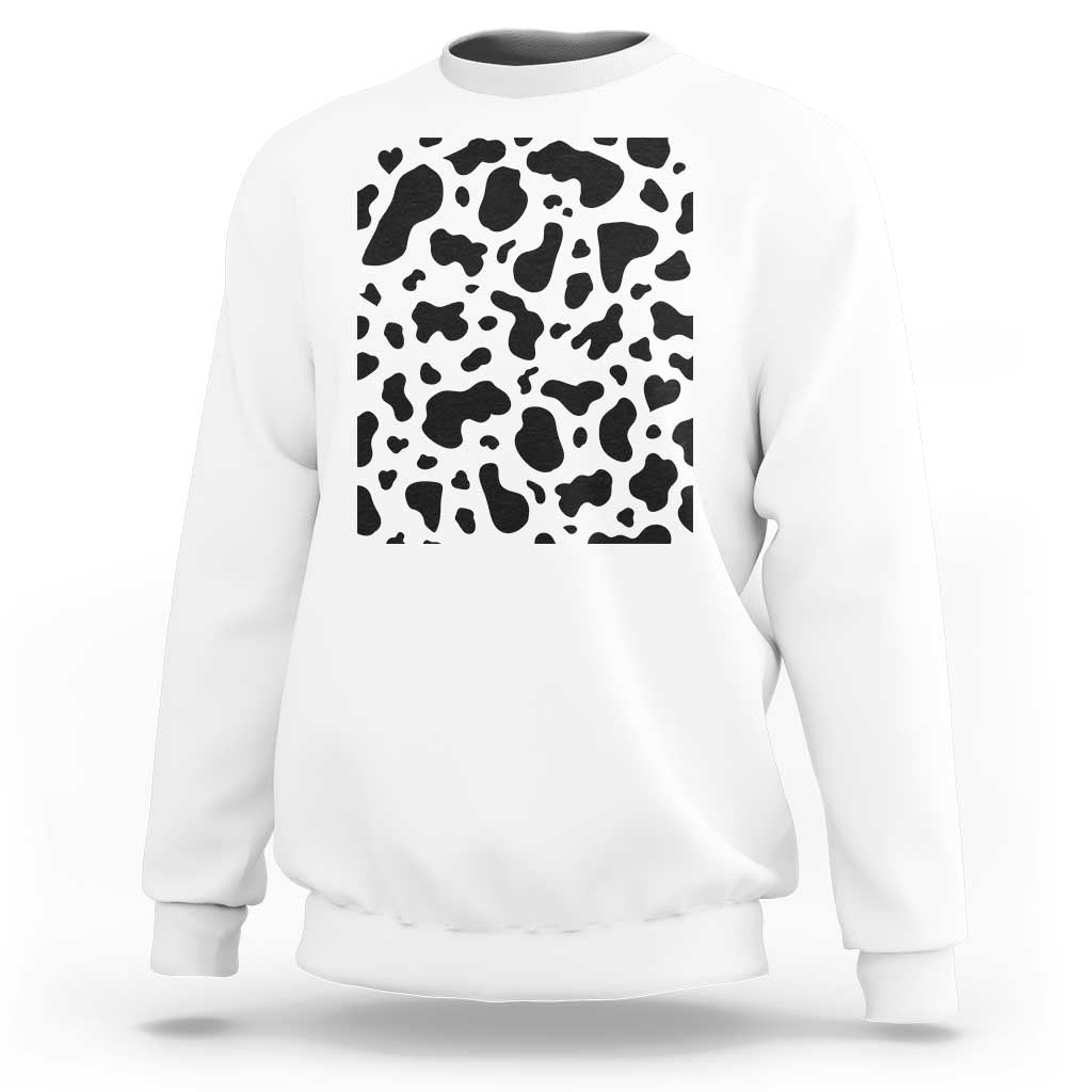 Western Cow Pattern Print Sweatshirt Bull Cow Lover Gift