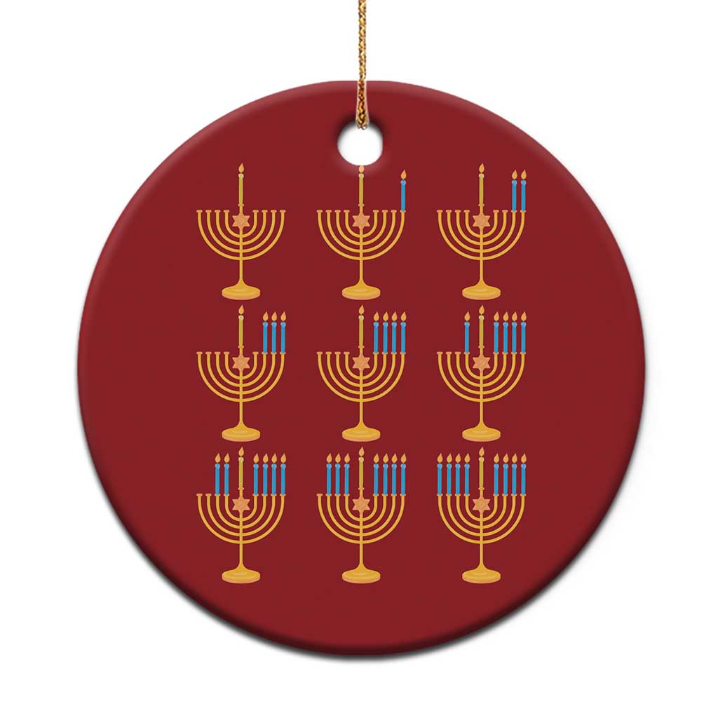 Funny Hanukkah Menorah Chanukah Jewish Holiday Christmas Ornament - Wonder Print Shop