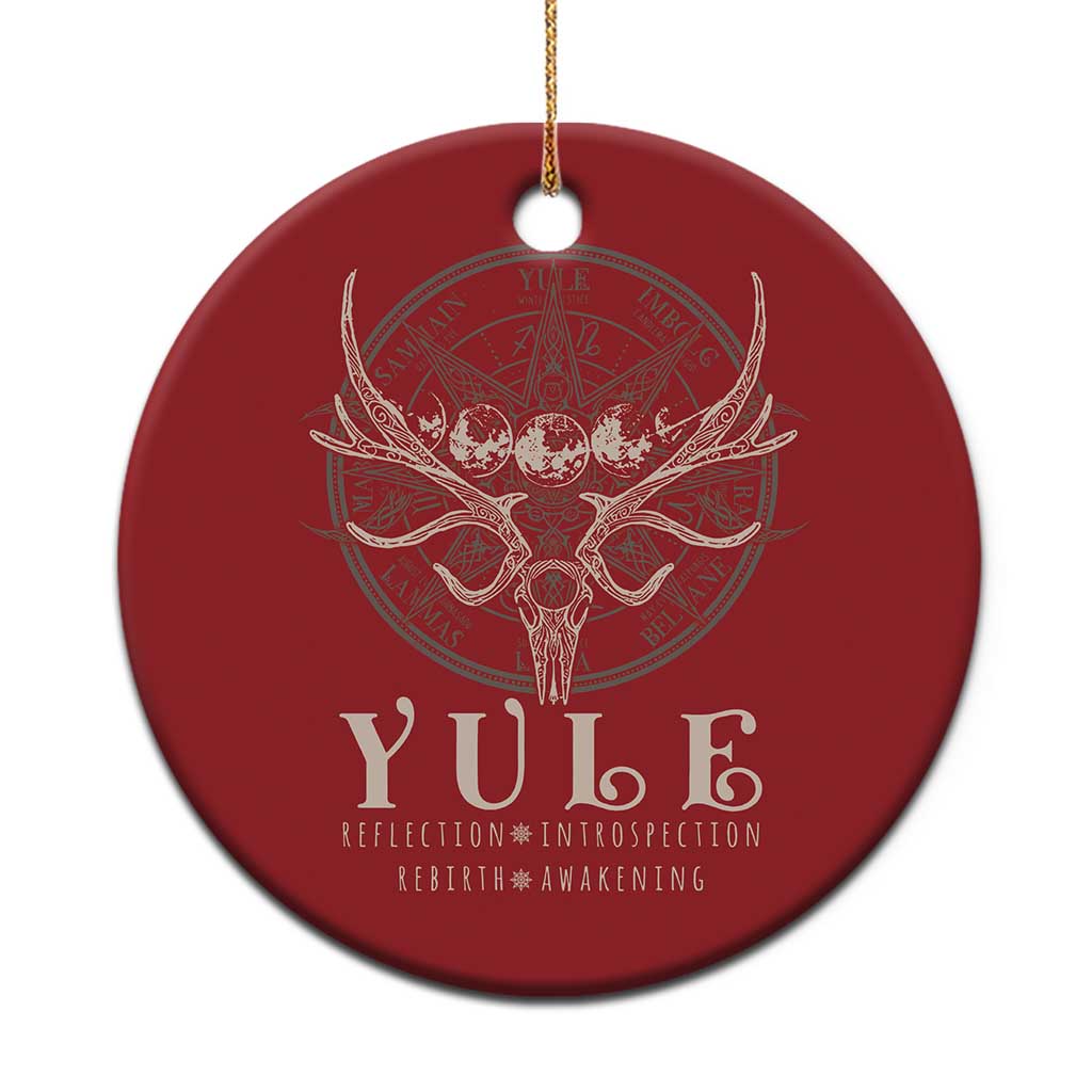 Yule Pagan Christmas Ornament Reflection Instrospection Rebirth Awakening - Wonder Print Shop