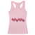 Funny Valentine's Day Xoxo Pink Pickleball Racerback Tank Top