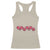 Funny Valentine's Day Xoxo Pink Pickleball Racerback Tank Top