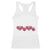 Funny Valentine's Day Xoxo Pink Pickleball Racerback Tank Top