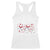 Funny Valentine's Day Nurse Doctor Racerback Tank Top Heart Stethoscope