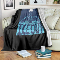 Ice Out Minnesota Loon Throw Blanket MN State Protest