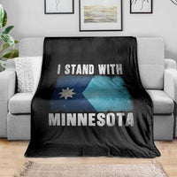 I Stand With Minnesota Throw Blanket MN State Support Political Protest