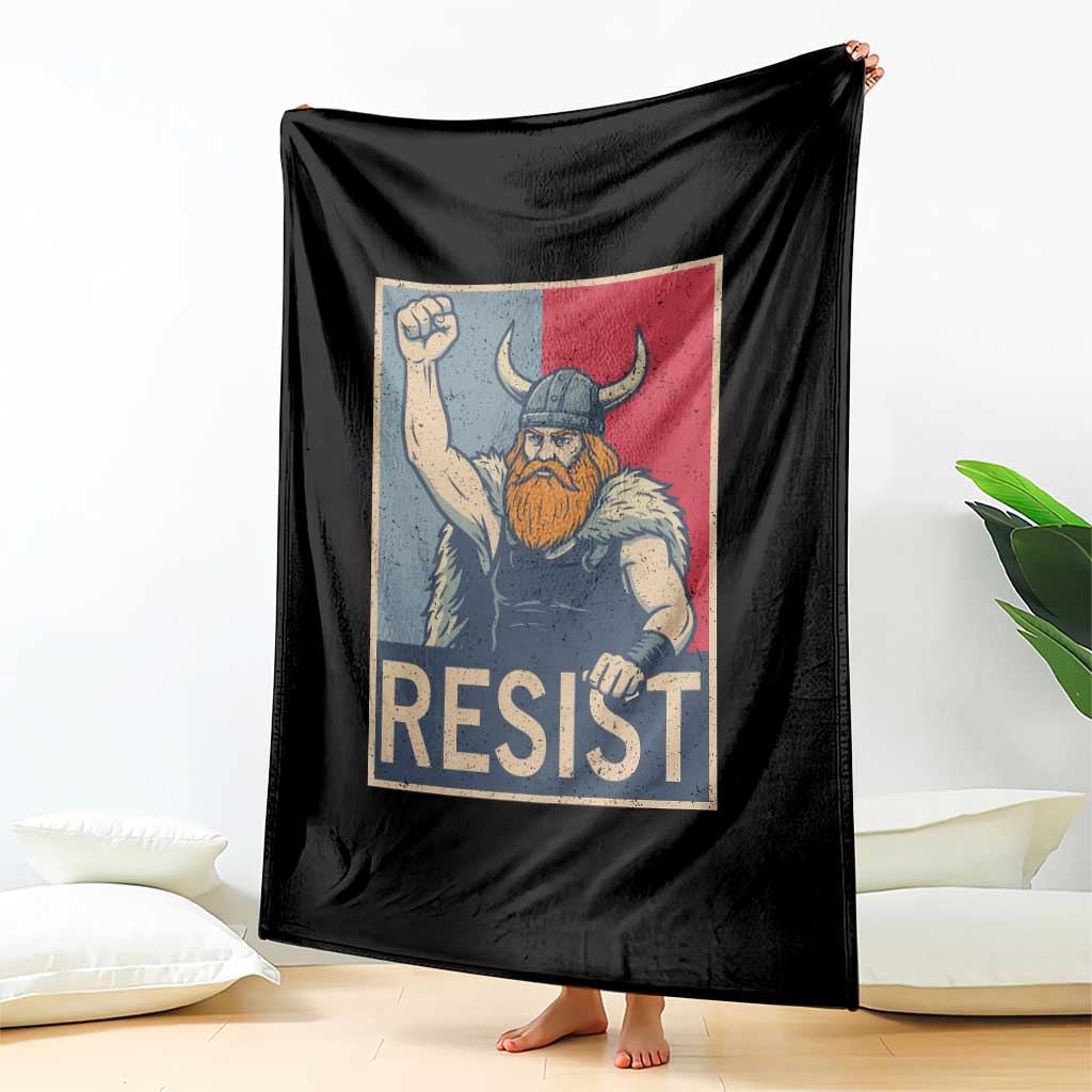 Funny Minneapolis Viking Resist Abolish Ice Protest Throw Blanket