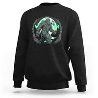 Funny St Patricks Day Bigfoot Celtic Knot Irish Sasquatch Sweatshirt