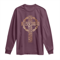 Blessed Dad Christian Long Sleeve Shirt Religious Cross Fathers Day