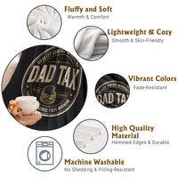 Dad Tax Quality Control Department Throw Blanket Funny Father Snack Checker