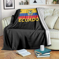 Ecuadorian Heritage Brushstroke Ecuador Flag Graphic Throw Blanket