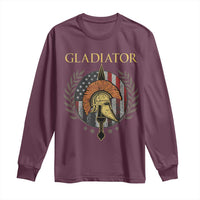 Gladiator Patriotic Italian American Warrior Long Sleeve Shirt