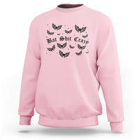 Funny Halloween Bat Shit Crazy Sweatshirt Horror Gothic Coquette Bat - Wonder Print Shop
