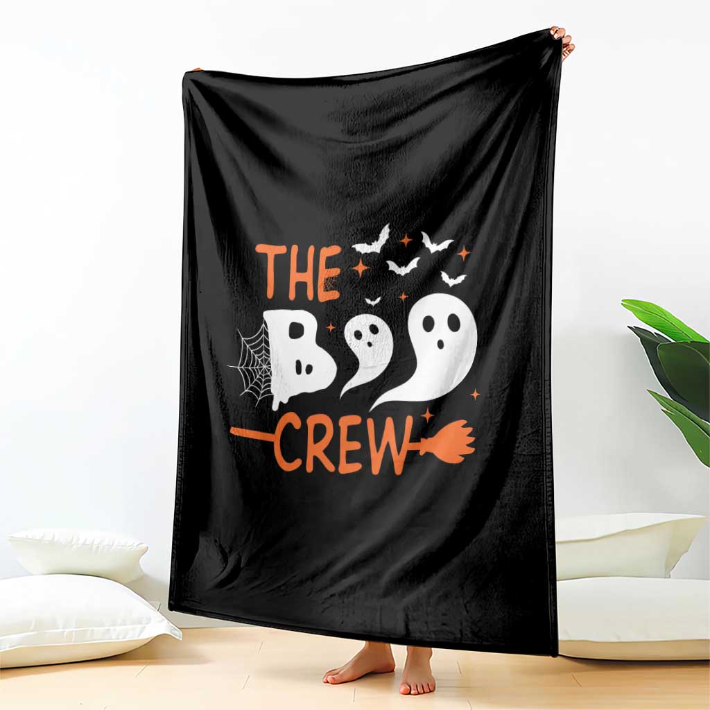 Halloween Throw Blanket The Boo Crew Trick Or Treat Ghost Squad - Wonder Print Shop