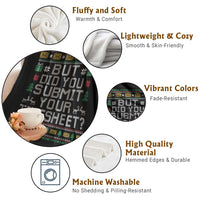 Funny Office Christmas Throw Blanket But Did You Submit Your Timesheet Holiday Work - Wonder Print Shop