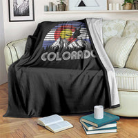 Ski Skiing Colorado Snow Mountain Winter Sport Throw Blanket - Wonder Print Shop