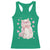 Funny Valentine's Day Cute Heart Cat Racerback Tank Top