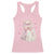 Funny Valentine's Day Cute Heart Cat Racerback Tank Top