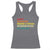 Funny Anti Valentine's Day Racerback Tank Top Retro Vintage Happy Consumer Driven And Trivial Interpretation Of Love Day