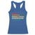 Funny Anti Valentine's Day Racerback Tank Top Retro Vintage Happy Consumer Driven And Trivial Interpretation Of Love Day