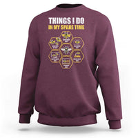 Funny Beekeeper Sweatshirt Things I Do in My Spare Time Beekeeping