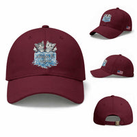 Chinga La Migra Baseball Cap Cute Cat Melting Ice Pro Immigrant