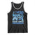 I Wear Blue For Colon Cancer Awareness Tank Top Rainbow Dark Blue Ribbon