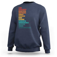 I Am Confident Beautiful Inspiring Asian American Sweatshirt AAPI Heritage Month
