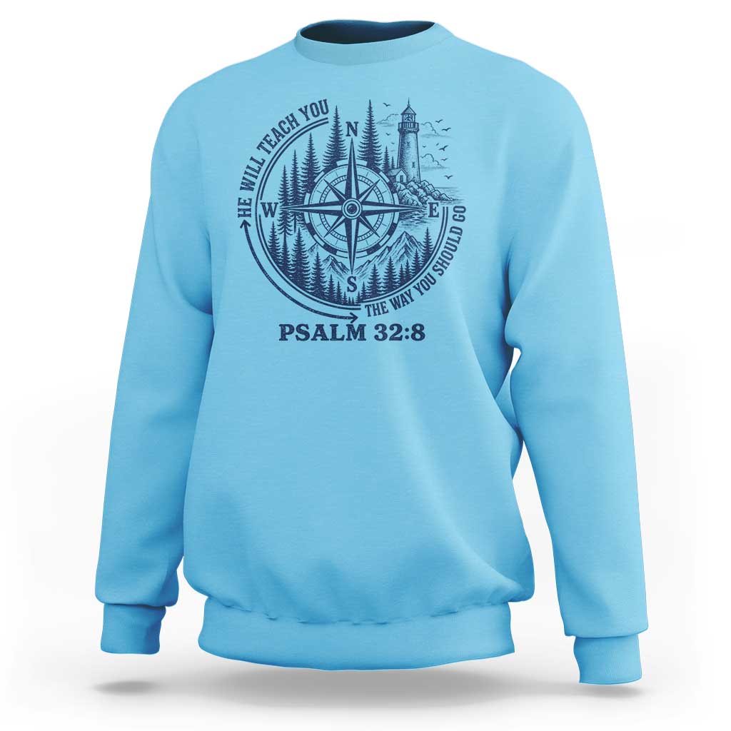 Christian Camping Sweatshirt He Will Teach You The Way You Should Go