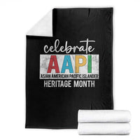 Celebrate AAPI Heritage Month Throw Blanket Asian American and Pacific Islander Countries