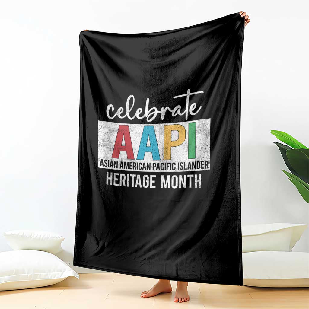 Celebrate AAPI Heritage Month Throw Blanket Asian American and Pacific Islander Countries